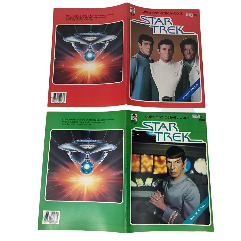Star Trek Lot of 6 NOS Vintage Color and Activity Books Unused from 1979 & 1982 - Picture 6 of 12
